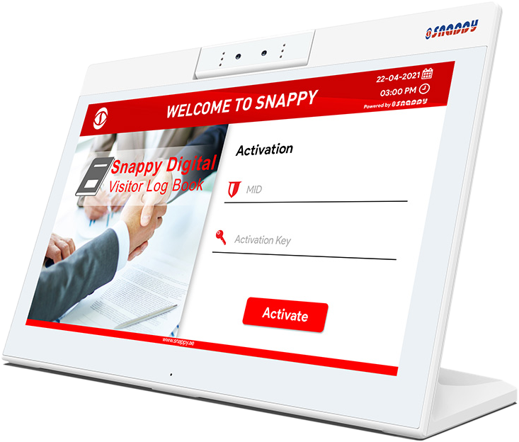 screenshot of Snappy Visitor Digital Log Book